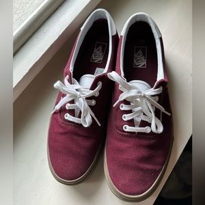 Vans shoes maroon